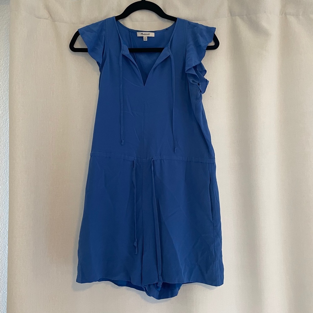 Madewell Ruffle Sleeve Romper
